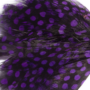 Purple Guniea Feather Bow-Tie